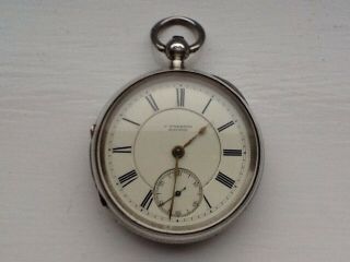 Antique,  J.  Preston,  Bolton - Silver Cased Pocket Watch