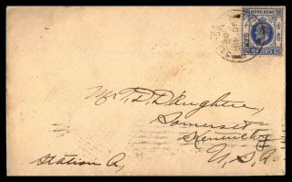 Hong Kong To Us Somerset Ky 1909 Single Franked Cover