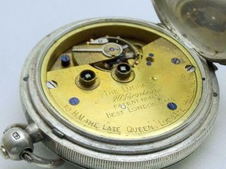 Gentleman’s Antique J.  W.  Benson London Silver Pocket Watch in Order. 2