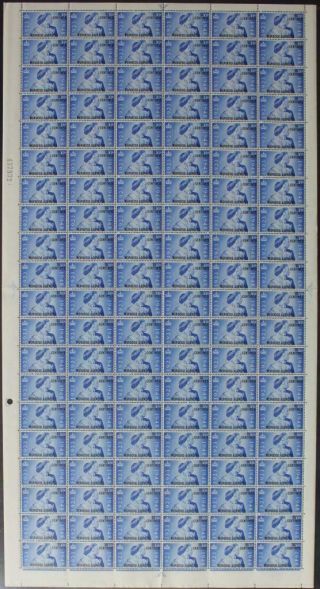 Morocco Agencies: 1948 Full 20 X 6 Sheet 25c Overprint Examples Margins (28367)