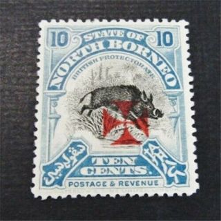 Nystamps British North Borneo Stamp B8 Og H $55