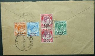 Bma Malaya 24 Jul 1948 Registered Airmail Cover From Kuala Lipis To England