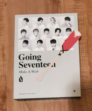 Going Seventeen Make A Wish Version Official Album No Photocard,  Hoshi Paddle