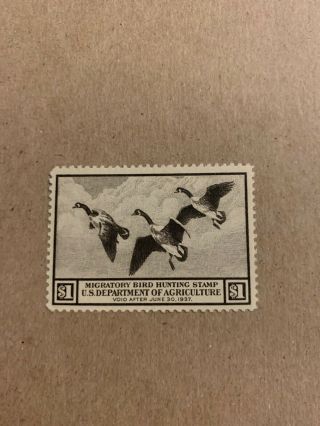 Rw3 1936 - Us Federal Duck Stamp - Og Nh
