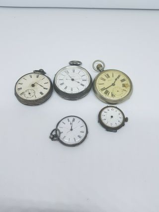 Vintage Silver Pocket Watches,  Spares And Repairs