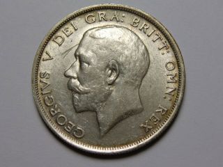 1915 Great Britain George V Silver Half Crown Xf,