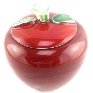 Ceramic Canister House Of Webster Ceramics Apple Canister 6 Inches Tall 2