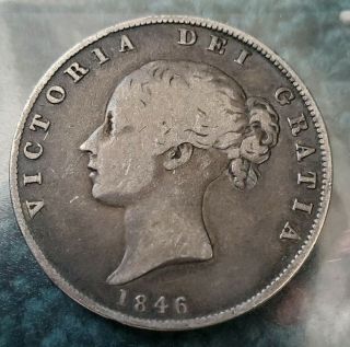 1846 Great Britain 1/2 Half Crown