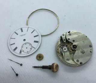 Rare 30mm Tiffany & Co Antique Pocket Watch Movement F126