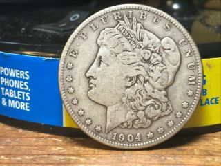 1904 S Morgan Silver Dollar F Key
