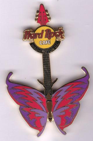 Hard Rock Cafe Washington Dc Butterfly Pin