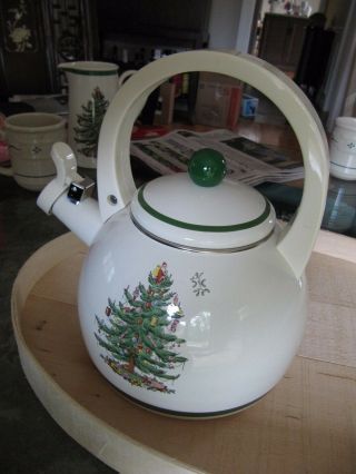 Made In Taiwan Spode Christmas Tree Teapot