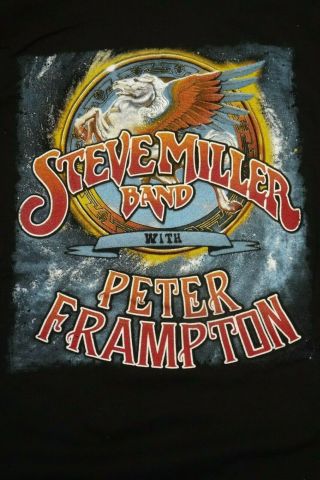 2017 Steve Miller Band / Peter Frampton Vintage Concert Tour 2xl Or Xxl T - Shirt