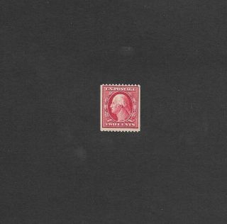 Us Stamps Sc 386 George Washington 2 Cent Mnh Coil Perf 12 Horizontal 1910