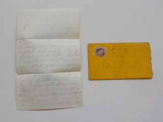 Civil War Letter 1864 Escaped Rebels Chattanooga 8th Tennessee Nashville Cover N