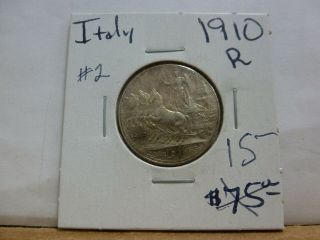 1910 - R Italy (kingdom) 1 Lira - Silver - Vittorio Emanuele Iii