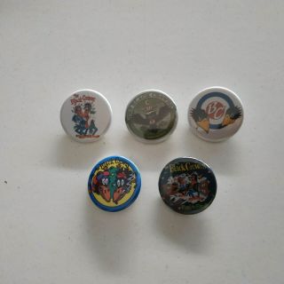 5 X Black Crowes Buttons (25mm,  Badges,  Pins,  Patches,  Blues Rock,  Boogie)