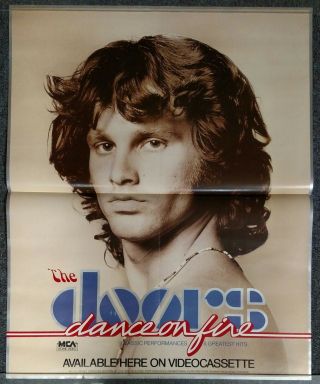 The Doors Dance On Fire 1985 Promo Poster
