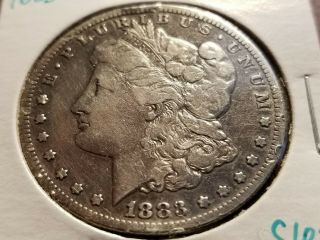 1883 Cc Morgan Silver Dollar,  Affordable Carson City Inv10 S1025