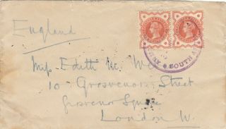 Boer War Cover To London,  Rubber Handstamp Apo Canceller 3 M B A