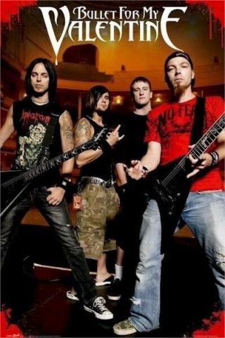 Bullet For My Valentine No Fear 24x36 Music Poster Tuck Paget Thomas James