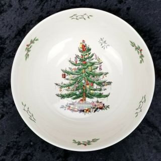 Spode Christmas Tree Pattern 9 3/4 " Round Serving/salad Bowl.  S3324 - R.  4 " Deep