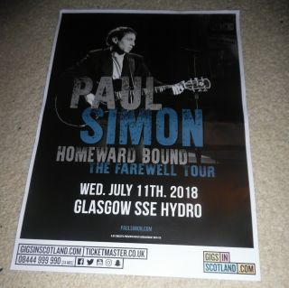 Paul Simon - Homeward Bound Tour Live Music Show Memorabilia Concert Gig Poster