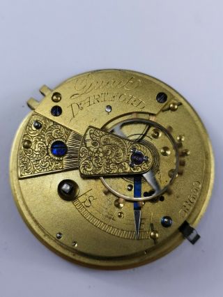 Antique Pocket Watch - Dartford - Frame By James Berry Of Prescot (d55)