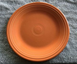 Fiestaware Dinner Plate - 10 1/2 Inch - Tangerine Orange - Homer Laughlin China