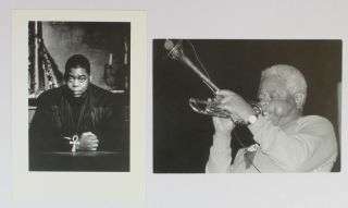 Dizzy Gillespie & Courtney Pine 2 Shooting Stills Photo Cards Blues Jazz Exhibit