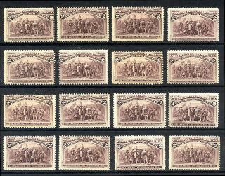 U.  S.  231 Nh (x16) - 1893 2c Columbian ($486)