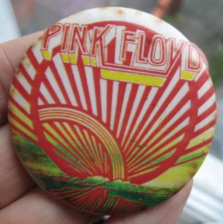 Pink Floyd Vintage 1970s Gig Prog Rock Music Tin Pin Badge