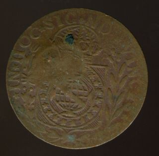 (1835) Brazil Para State 10 Reis Counter Mark On 1828 C 40 Reis