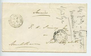 Cape Of Good Hope 1864 Cover From Colonial Secretary (t746)