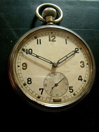 Vintage Gents Military Pocket Watch Ww2 Mechanical Watch Spares Gstp
