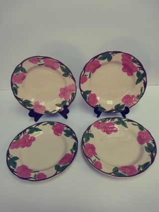 Franciscan Ware Desert Rose Dinner Plates 10 1/2” Set Of 4 Made In China