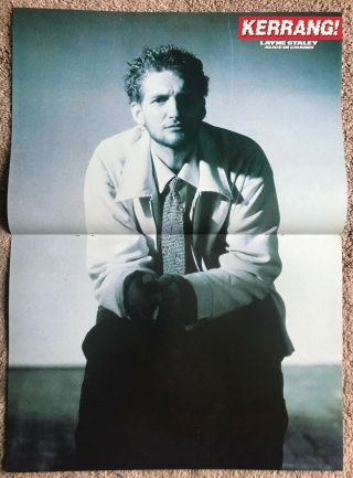 Layne Staley - 1995 Uk Magazinel Centrefold Poster Alice In Chains