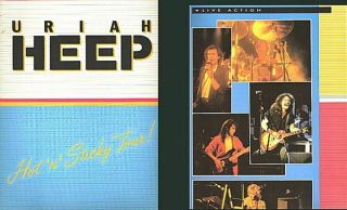 Uriah Heep Hot & Sticky Tour Book Color 1985