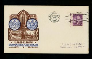 Us Fdc 937 Cachet Craft / Staehle M - 8 1945 Garden City Ny Smith Unofficial