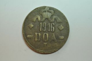 Mw12728 German East Africa; Emmergrncy Coinage 20 Heller 1916 T - Tabora Km 15a