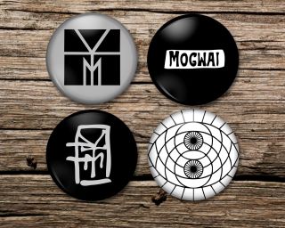 Mogwai Badge Magnet Keyring Mirror Set Of 4 Or Single Young Team Rave Tapes,  Pin