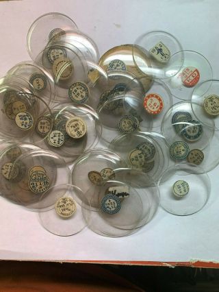 Over 90 All Glass Pocket Watch Crystals Vaious Sizes 16 Size And Larger Parts