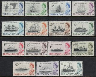 Tristan Da Cunha 1965/7 Ships Set Fine Fresh