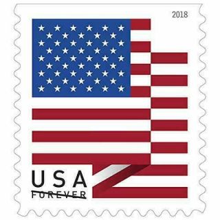 Usps Forever Flag Postage Stamps 1 Roll 100 Stamps $55 Retail $ave