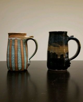 Mangum Pottery Mugs Weaverville North Carolina Hand Crafted