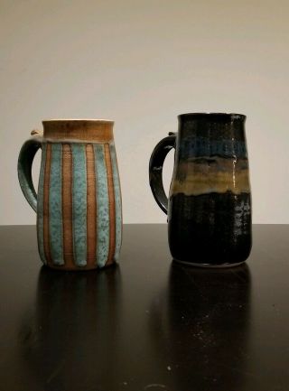 Mangum Pottery Mugs Weaverville North Carolina Hand Crafted 3