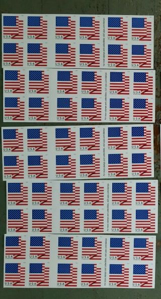 Usps Us Flag 5 Books.  2017 Last Batch.  Older Stamps Left.  Coming Soon