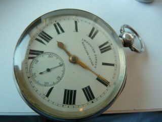 Solid Silver Pocket Watch,  T.  P.  H Lancashire Watch Company