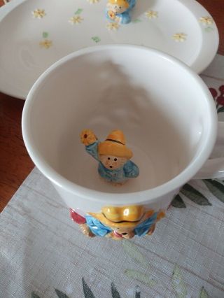 Vintage Paddington Bear 3 pc Childs Dish Set Ceramic Eden Toscany Made in Japan 3