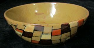 4.  25 " Buffalo Pottery Deldare Ware Underglaze Fruit Bowl